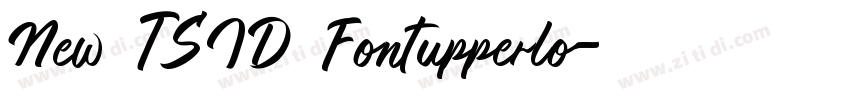 New TSID Fontupperlo字体转换